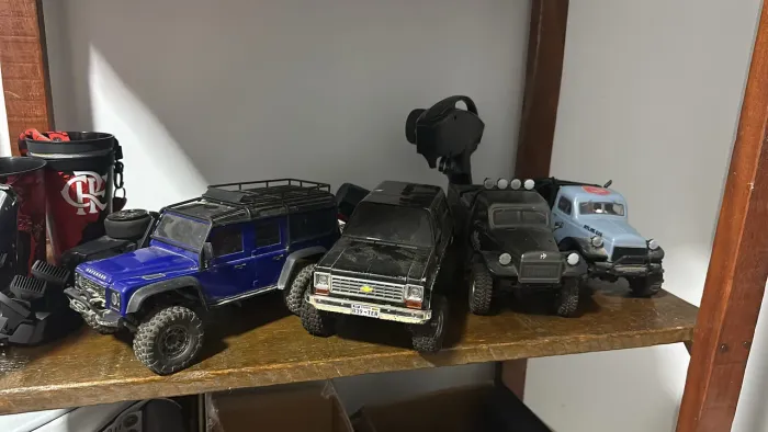 Carro de controle remoto. 1/16 6x6 elétrico a bateria