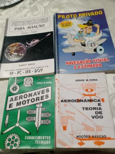 Kit com 4 Livros Piloto Privado de Avião - PP