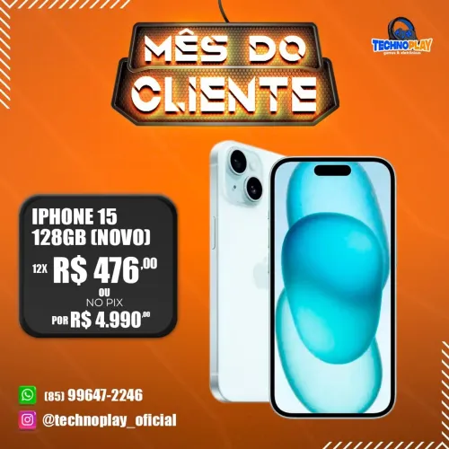 iPhone 15 128gb - NOVO - LACRADO