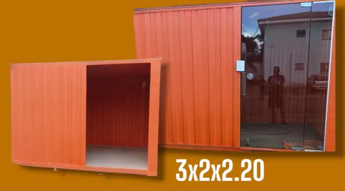 Container mercadinho Desmontável autônomo 