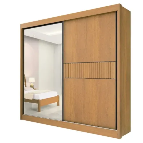 Guarda-Roupa 2 Portas Ripado Korsa