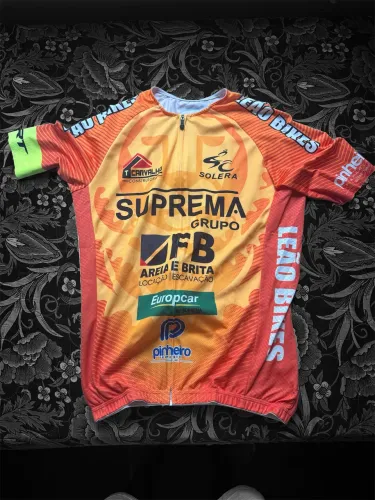 Camisa de Ciclismo Profissional - Modelo Leão Bikes 