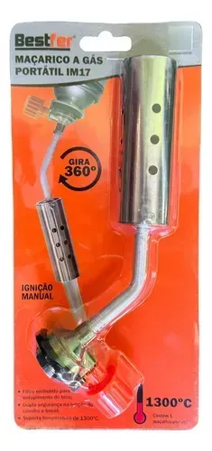 MACARICO A GAS PORTATIL IGNICAO MANUAL 360 IM17 BESTFER