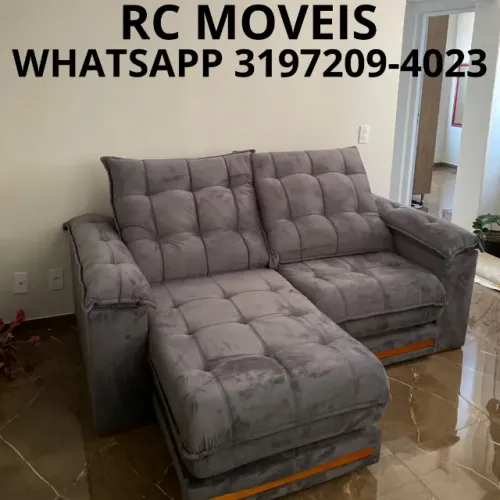 Sofá Retrátil Barcelona Euro Pillow 30cm - Conforto, Elegância e Acabamento Premium