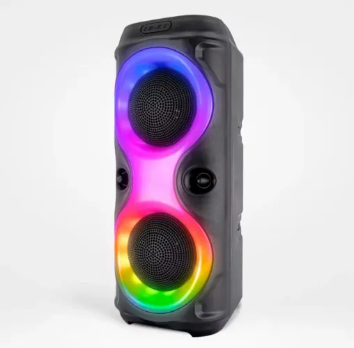 Caixa de Som Bluetooth Portátil 30W com LED RGB - Para Praia, festa ou viagem 