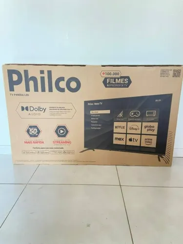 Smart Tv Philco 49 Polegadas LED 4K Roku Borda Infinita Bivolt