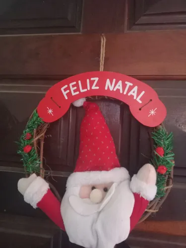 Guirlanda de natal papai noel