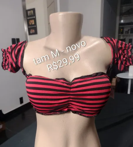 Bustier com bojo Tam M