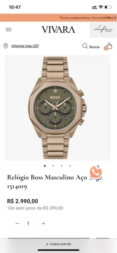 Relógio Boss