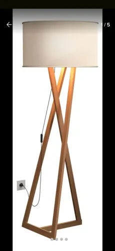 Luminária tripé moderna cúpula 