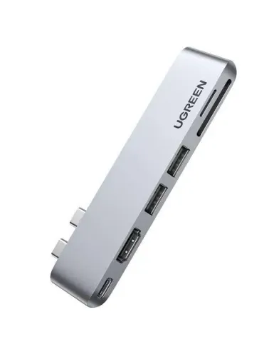 Adaptador Hub, Usb C, Ugreen 6 em 2 Macbook Pro e Air 4k/30hz
