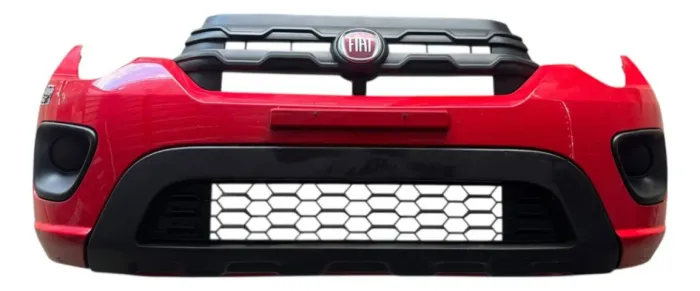 Parachoque Dianteiro Completo Fiat Mobi 2020/2021 Vermelho