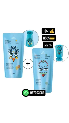 Kit Shampoo e Condicionador Infantil Natura