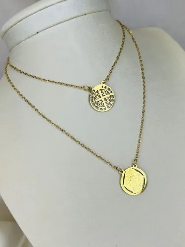 escapulário de aço inoxidável