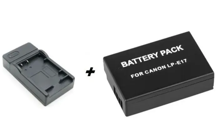 Carregador e Bateria para Câmera Canon LP-E17