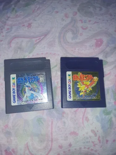 Pokemon silver e pokemon gold para Game Boy Color japonês original(leia o anuncio)