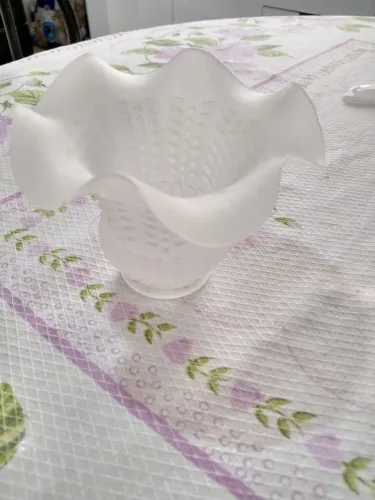 Três peças Tulipa jateado para reposição lustre/Abajur