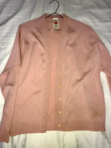 Cardigã Rosa Vintage