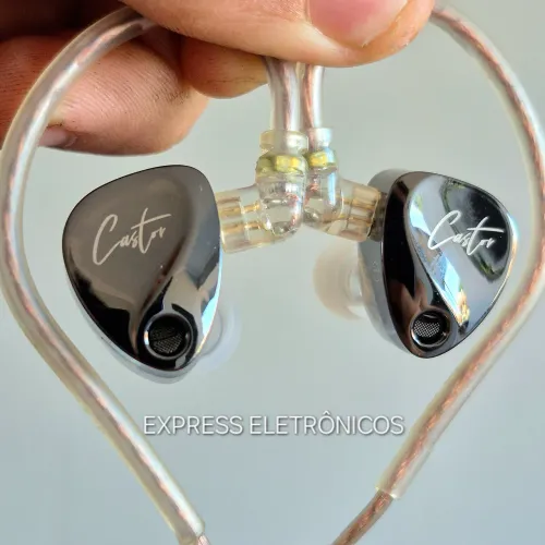 KZ CASTOR COM EQUALIZADOR FONE PROFISSIONAL ORIGINAL KZ METAL RETORNO DE PALCO GAMER