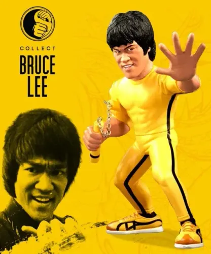 Bruce Lee Round 5 - Game of Death - traje amarelo com nunchakus - Loose