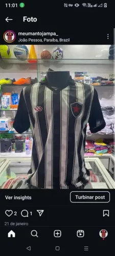 Camisa de Futebol do Botafogo Paraíba pb - Tamanho M