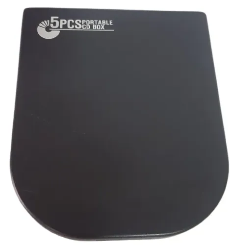 Porta Cd E Dvd Para 5 Mídias Preto (Usado)