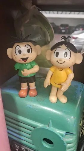 Bonecos Turma da Mônica Cebolinha e Magali 
