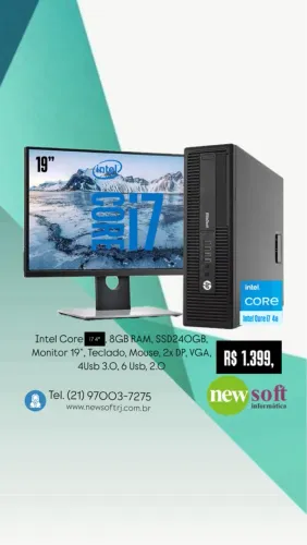 Computador Completo Intel Core i7 + Monitor 19?
