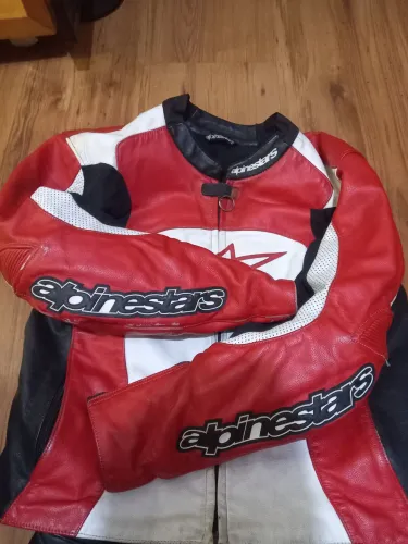 Jaqueta motociclista alpinestars couro