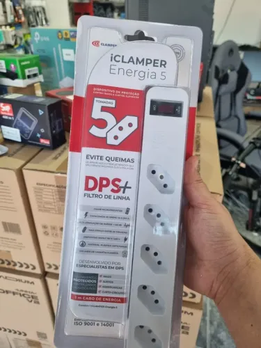Filtro de Linha iClamper 1m 5 tomadas
