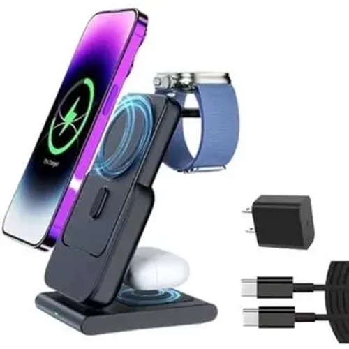 Carregador portátil para Smartwatch IPhone e fone por indução