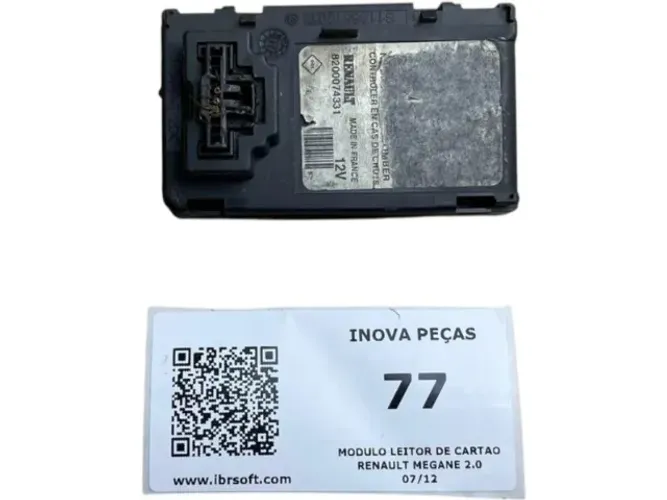 Modulo leitor de cartao Renault Megane 2.0 2007 2012