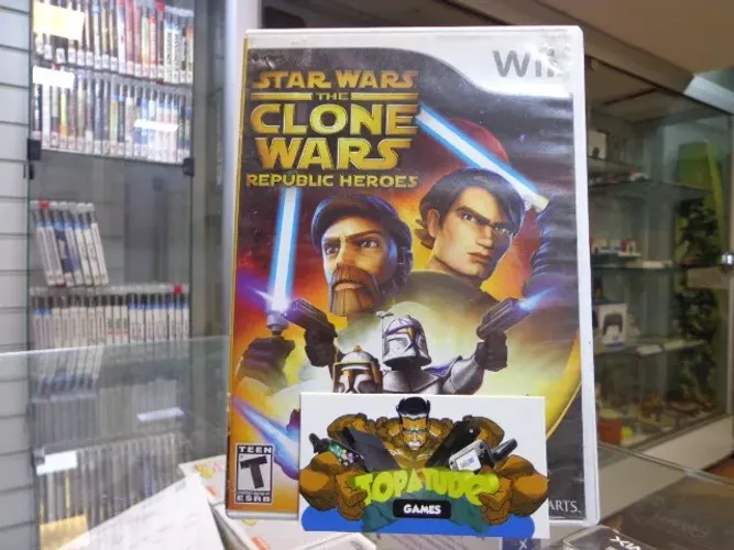 Jogo Star Wras The Clone Wars Republic Heroes Wii