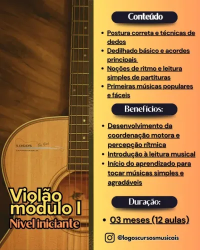 Violão Módulo I - Nível Iniciante