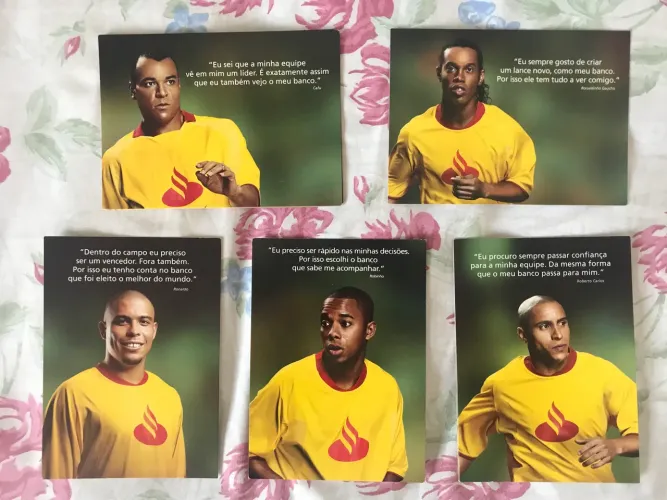 Cartão postal  Santander jogadores Ronaldo