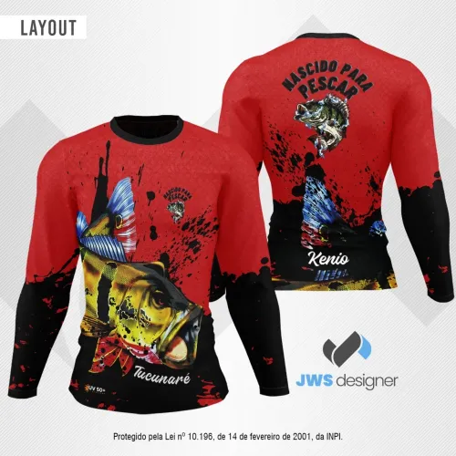 Camiseta de Pesca Alta Qualidade