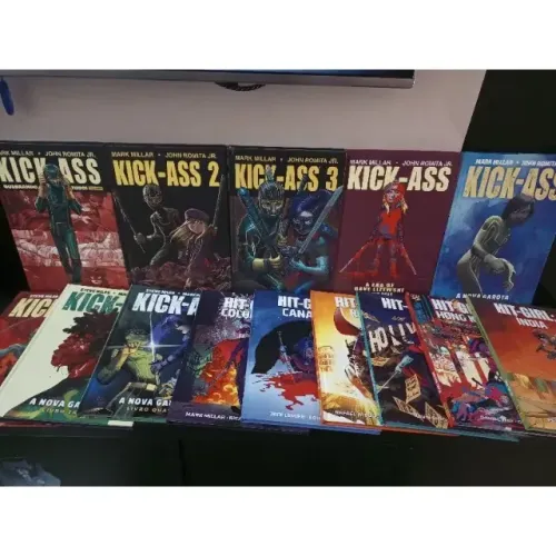 kick ass e hit-girl coleção completa 14 vols Mark Miller Panini the boys doomedhqs