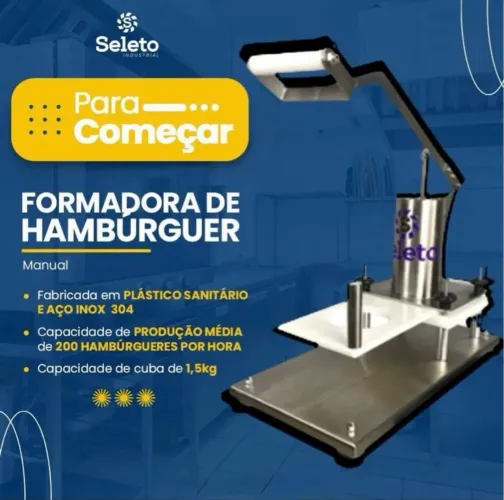 Formadora de Hambúrguer Manual Seleto