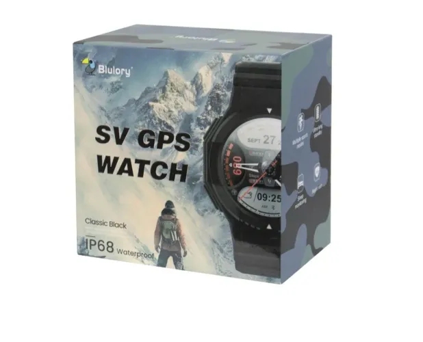 Relógio Inteligente Blulory SV GPS Watch - IP68 - Preto EM 3X SEM JUROS NO CARTÃO