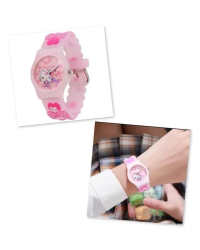 Relógio Hello Kitty rosa