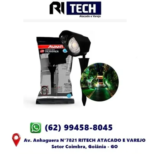 Espeto de Jardim Led Hummer 5W IP65 6500K Branco Frio 420Lm Bivolt Avant