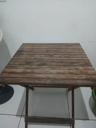 Mesa Madeira portátil 70x70