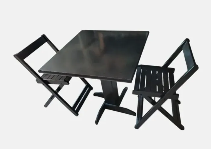 Mesa Fixa 80 cm C/4 Cadeiras