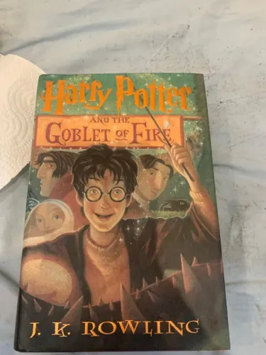 livro harry potter & o cálice de fogo importado 1ª edição estadunidense - em inglês