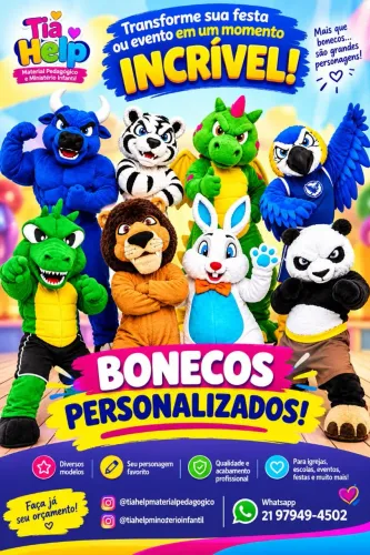 BONECOS MASCOTES (FANTASIA)