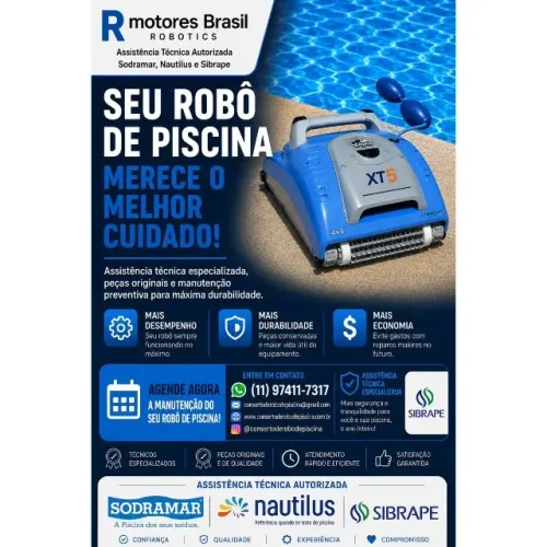 conserto de robô de piscina
