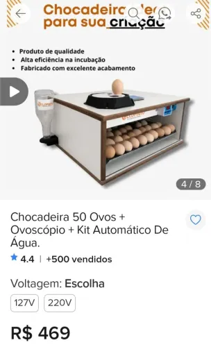 Chocadeira 50 ovos