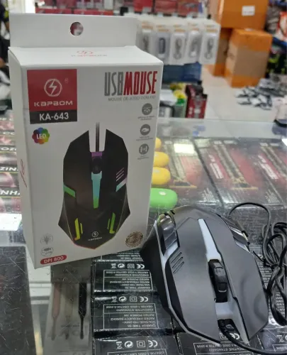 Mouse gamer com led colorido
