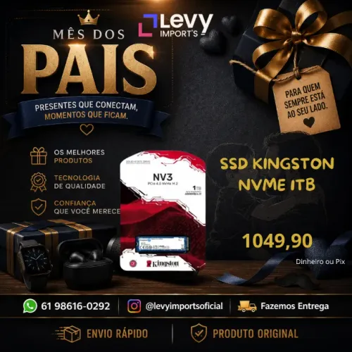 SSD Kingston NVME 1TB Lacrado