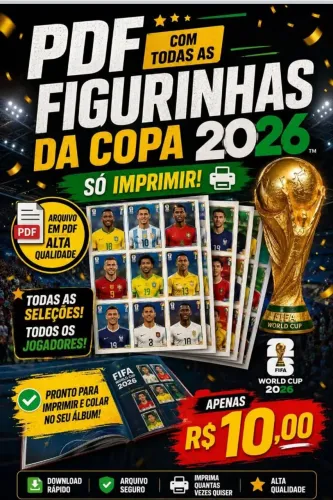 Vendo album e figurinhas da copa do mundo 2026, é so imprimir e ser feliz!